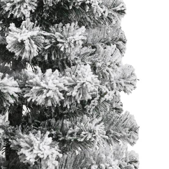 Sapin de Noël Artificiel Floqué Neige PVC 120 cm pour Fêtes – ComfortXL Outdoor Living - Image 5