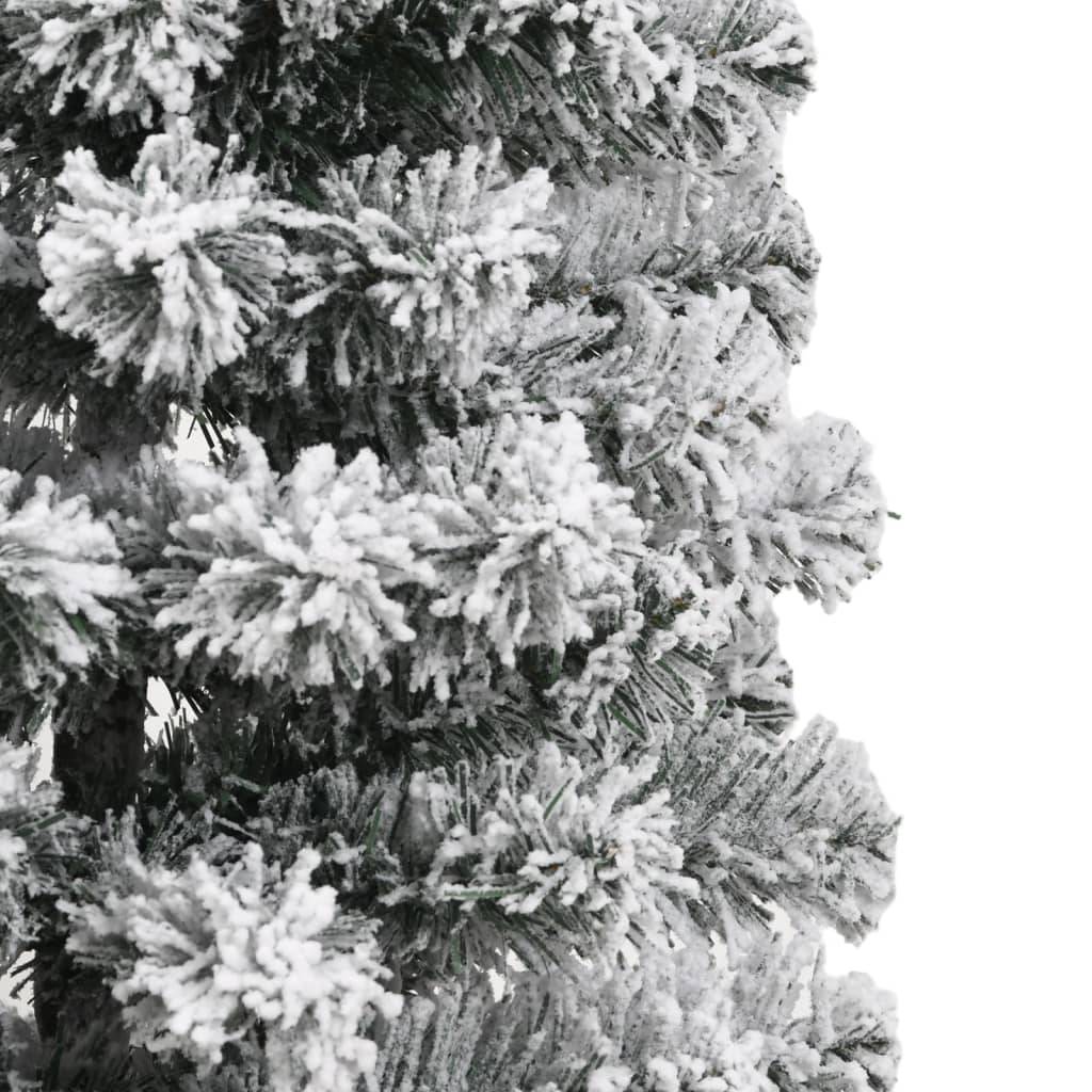 Sapin de Noël Artificiel Floqué Neige PVC 120 cm pour Fêtes – ComfortXL Outdoor Living - Image 5