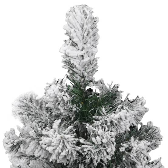 Sapin de Noël Artificiel Floqué Neige PVC 120 cm pour Fêtes – ComfortXL Outdoor Living - Image 4