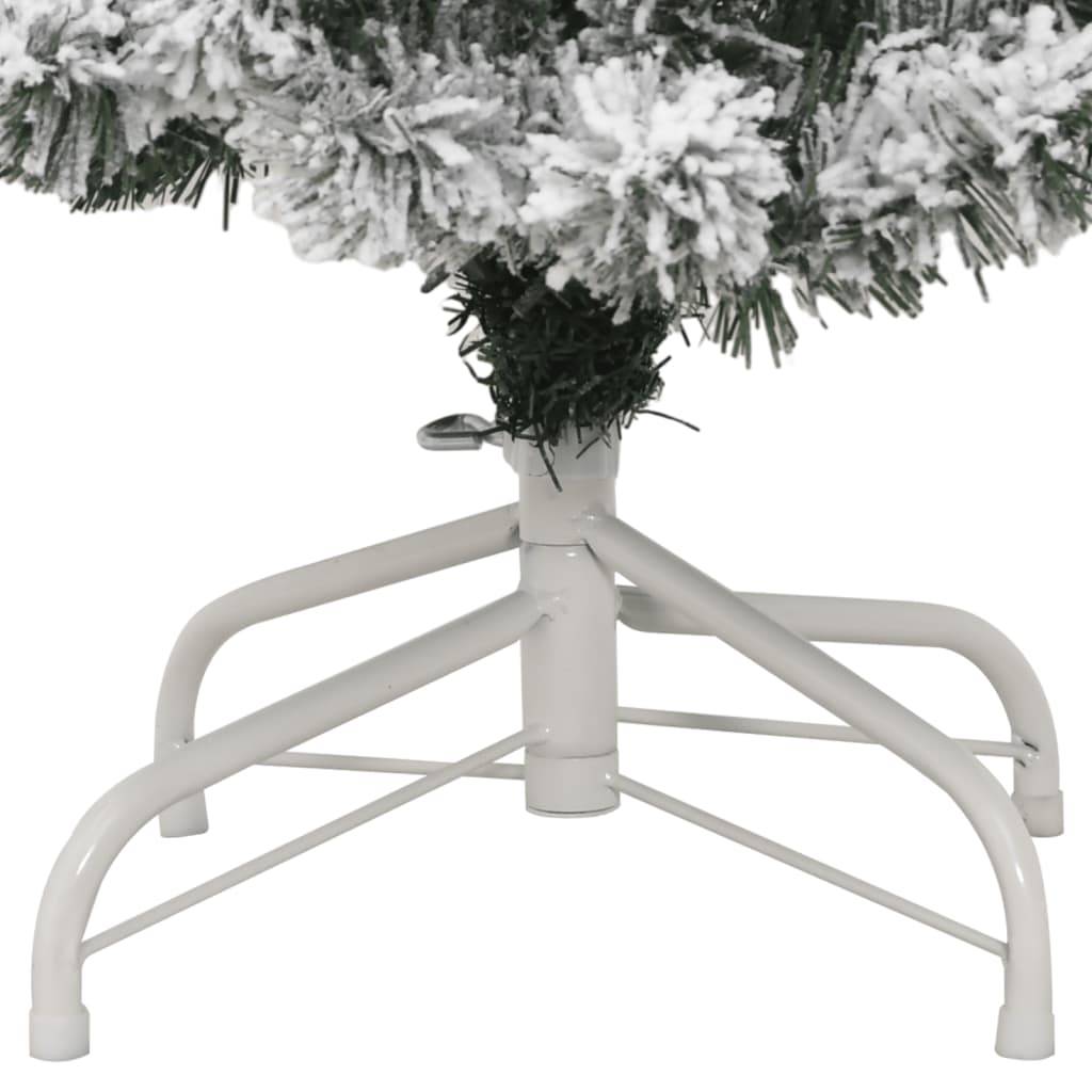 Sapin de Noël Artificiel Floqué Neige PVC 120 cm pour Fêtes – ComfortXL Outdoor Living - Image 6