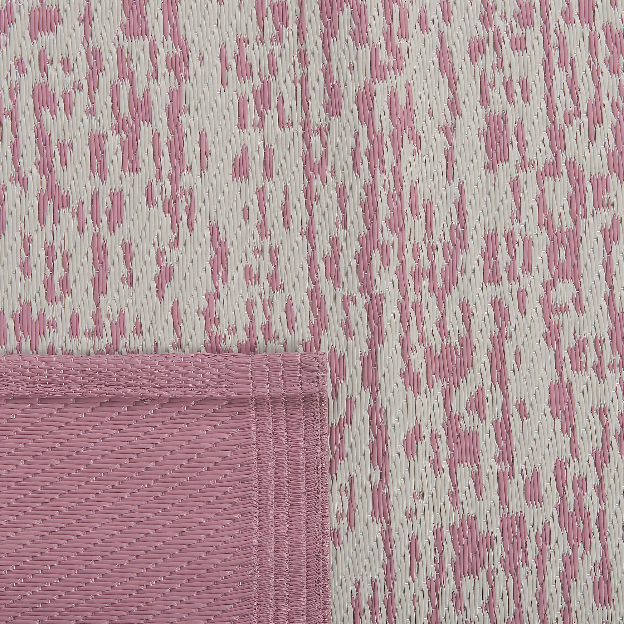 Beliani - Tapis d'extérieur Polypropylène Rose BALLARI - Beliani - Image 5