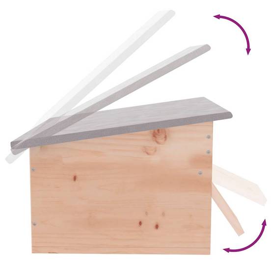 Vidaxl - Cabane pour hérisson 45 x 33 x2 2 cm Bois vidaXL 42351 - Image 8