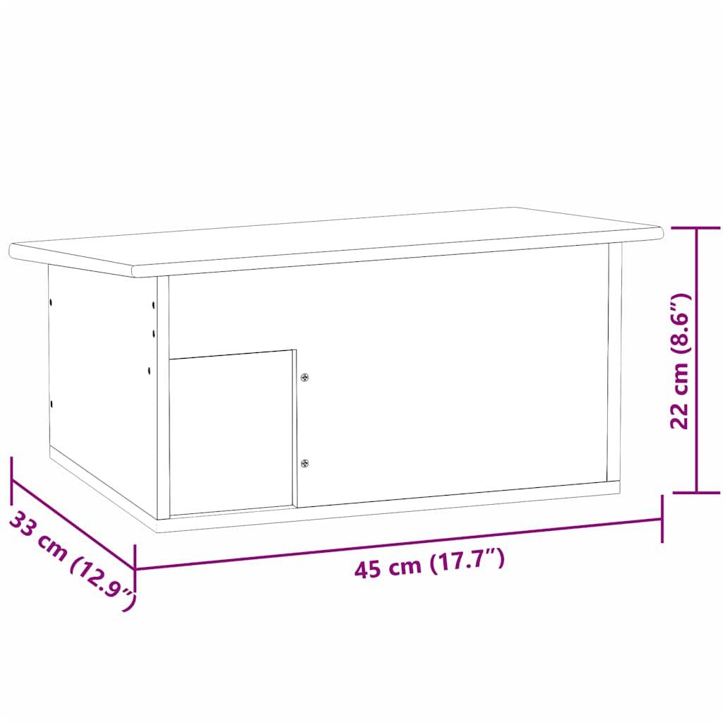 Vidaxl - Cabane pour hérisson 45 x 33 x2 2 cm Bois vidaXL 42351 - Image 3