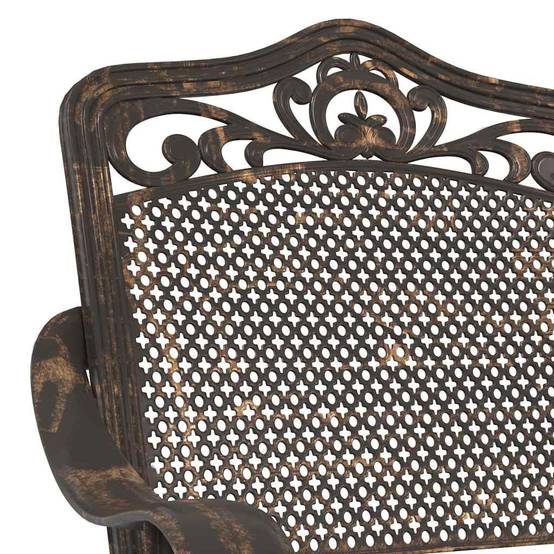 Chaise de jardin aluminium bronze 55 x 55 x 92,5 cm - PANGIVO - Image 7