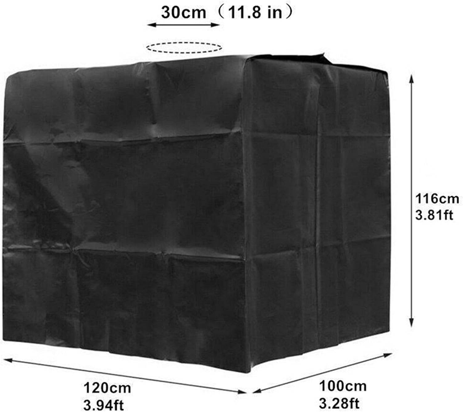 IntiMeg - Raccord et autre accessoire pour cuve de récupération d'eau(le noir) Bâche de réservoir d'eau, Bâche Couverture Réservoir IBC pour Cuve 1000L IntiMeg - Image 2