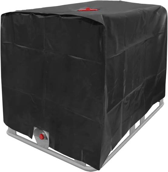 IntiMeg - Raccord et autre accessoire pour cuve de récupération d'eau(le noir) Bâche de réservoir d'eau, Bâche Couverture Réservoir IBC pour Cuve 1000L IntiMeg - Image 1
