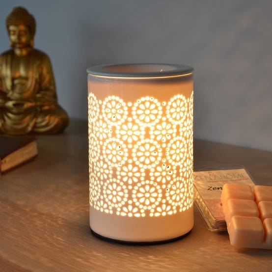 Zen'Arôme Brûleur Cire Parfumée Calorya n°4 - Brûleur Électrique Fondant Parfumé - Lampe à Parfum - Coupelle Amovible - Image 3