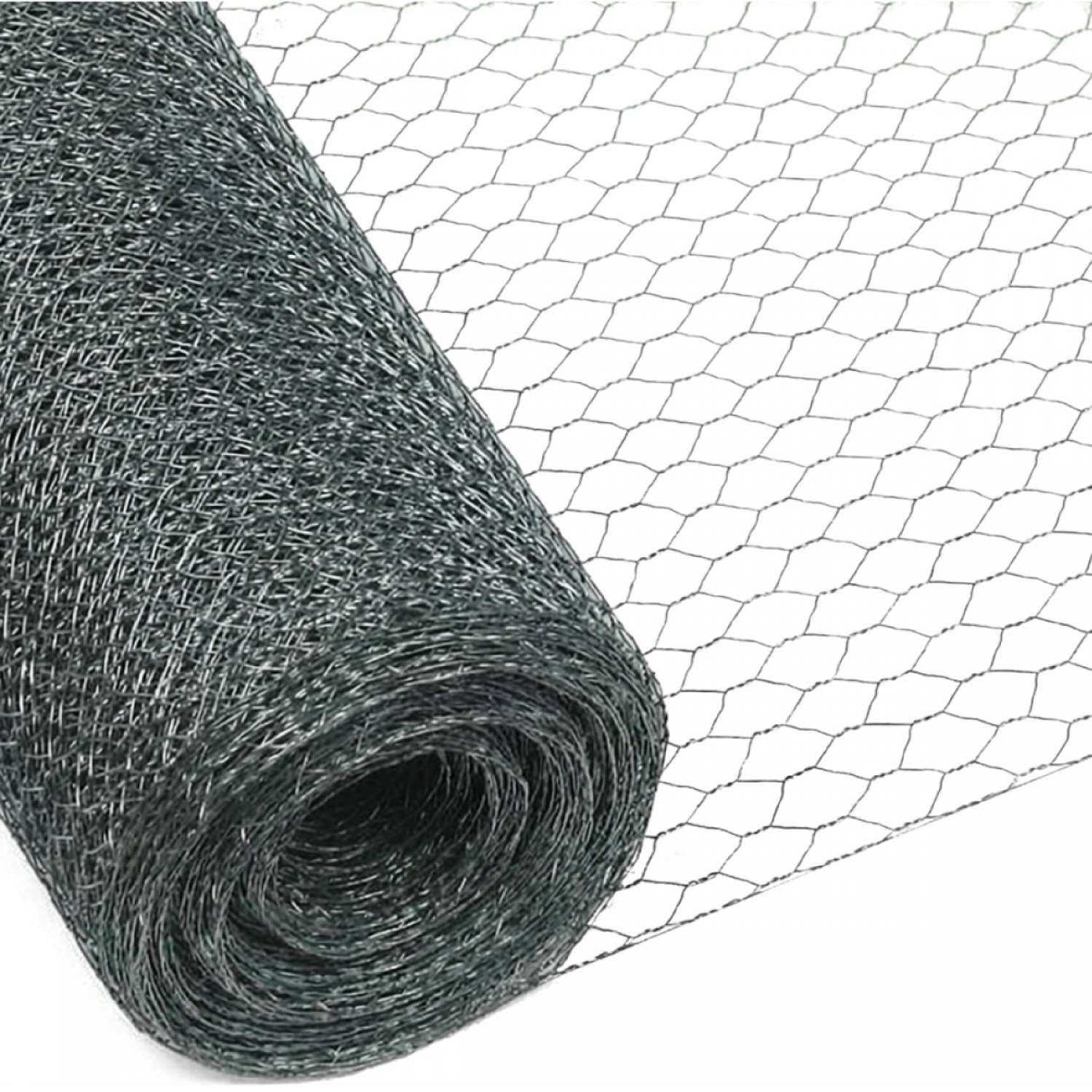 Linxor - Grillage triple torsion galvanisé pour poules ou petits animaux, clôture poulailler, jardin - 25 m x 1 m - Maille 25 mm - Diam 1 mm - Gris - Linxor - Image 1