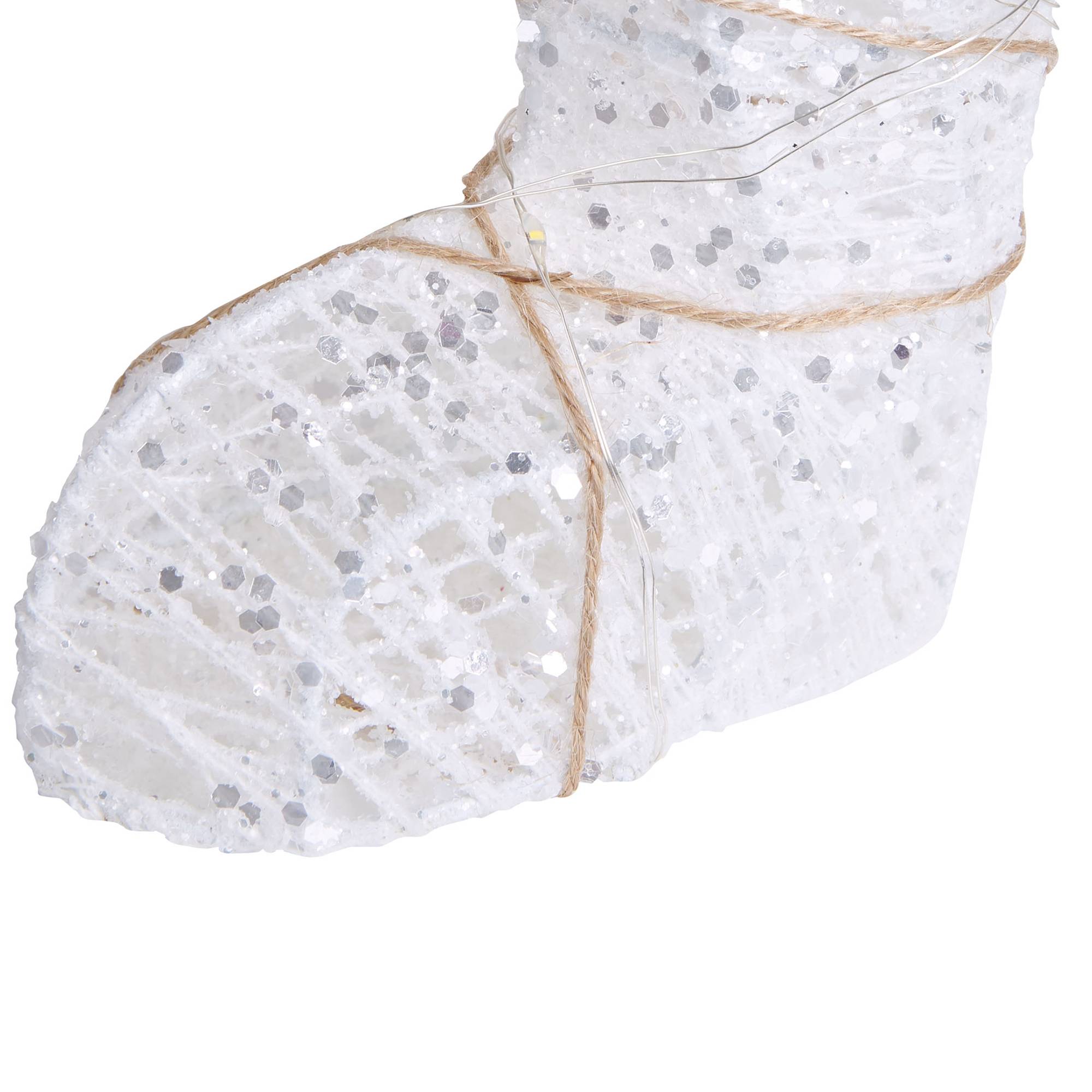 Beliani - Décoration LED Métal Blanc SIVULA - 45x19x34- Beliani - Image 9