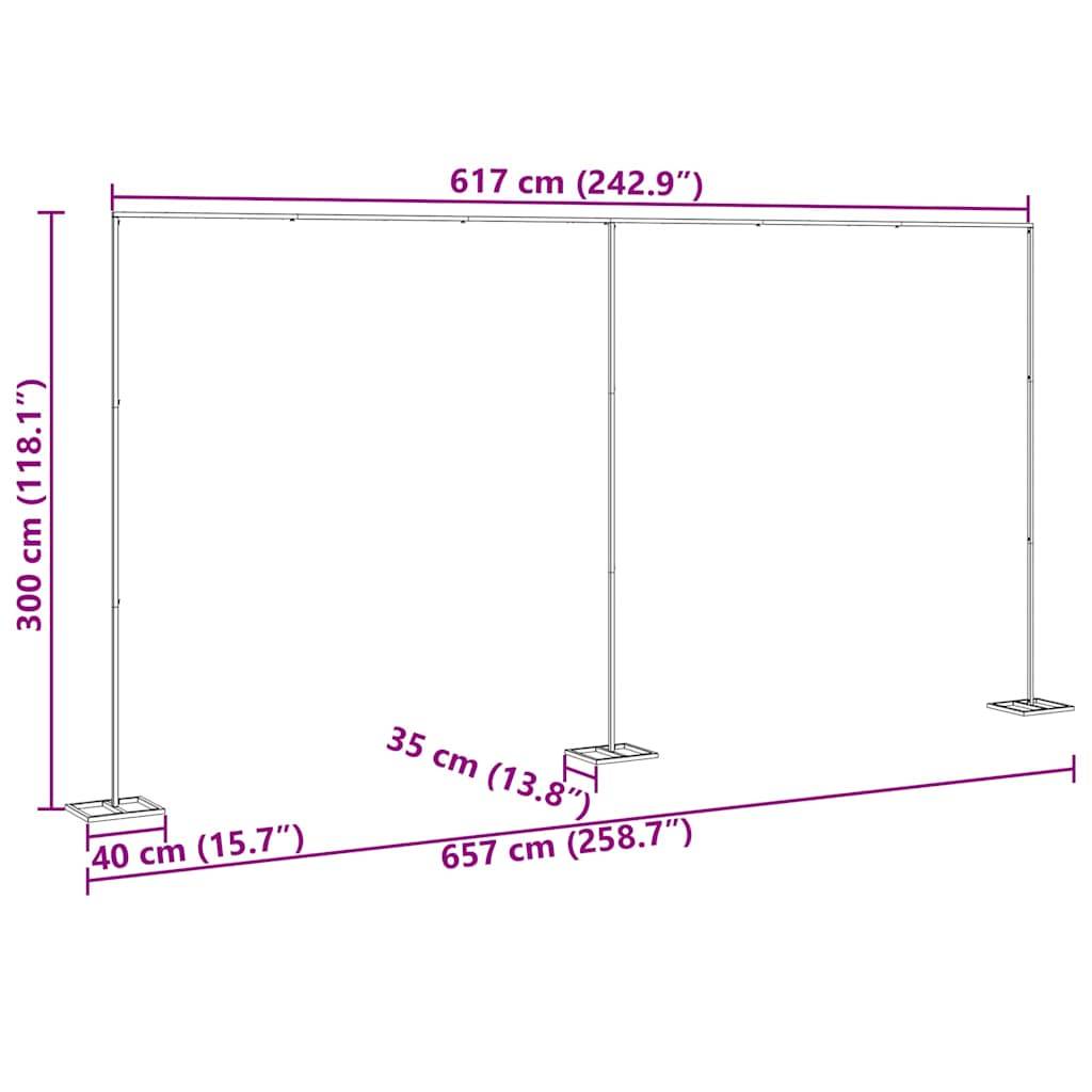 Prolenta Premium - Pergola acier or  657 x 35 x 300 cm  - Prolenta premium p350.9 - Image 9