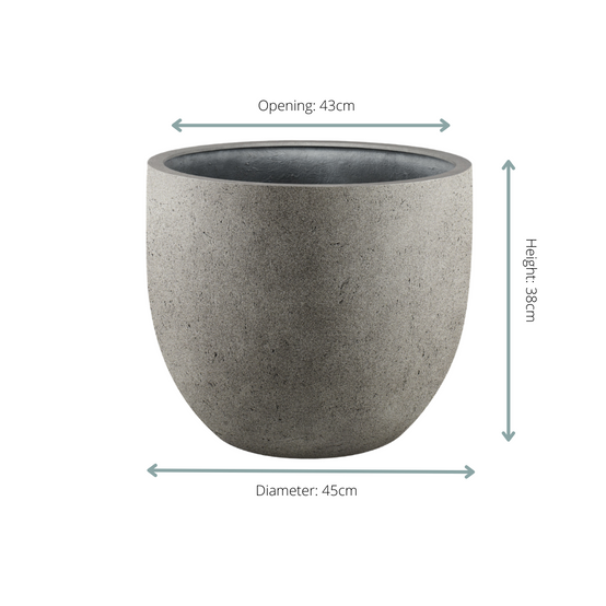 PANGIVO - Pot de fleurs béton gris 45 x 45 x 38 cm - PANGIVO - Image 2