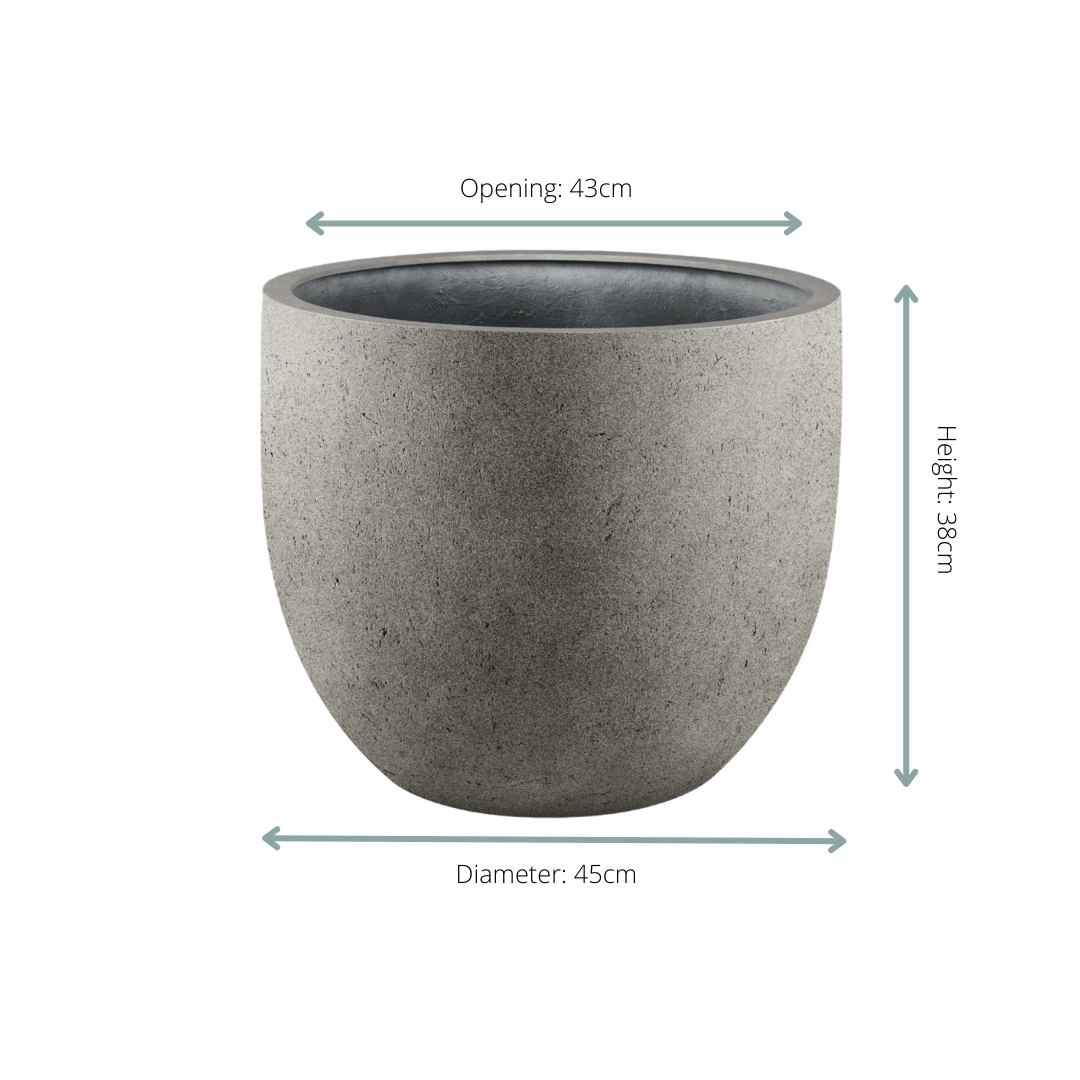 PANGIVO - Pot de fleurs béton gris 45 x 45 x 38 cm - PANGIVO - Image 2