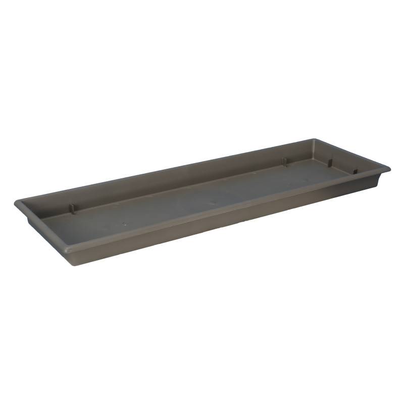 Riviera - Plateau pour jardinière 50 cm - 45,5 x 16 x 3,1 cm - Gris - Fabrication Française - Image 1