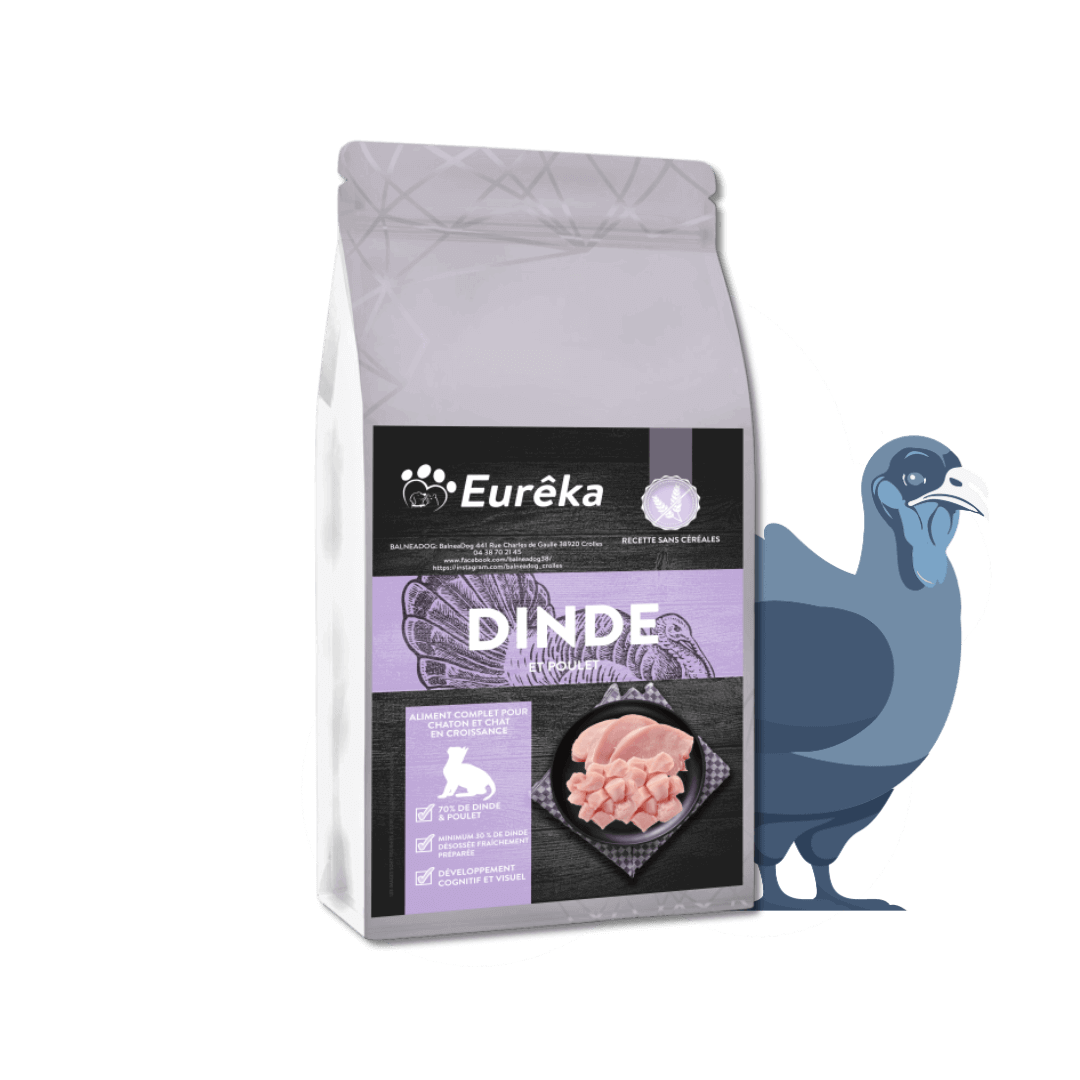 Croquettes chaton holistic sans céréales - Dinde et poulet - 5 Kg - Image 1