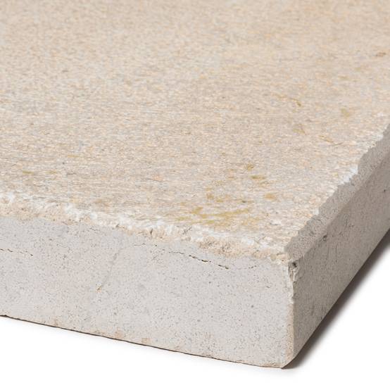 Margelle de piscine Pierre Evora Beige 100x33x4 cm Bord Droit (à l'unité) - RO'MA NATURE - Image 2