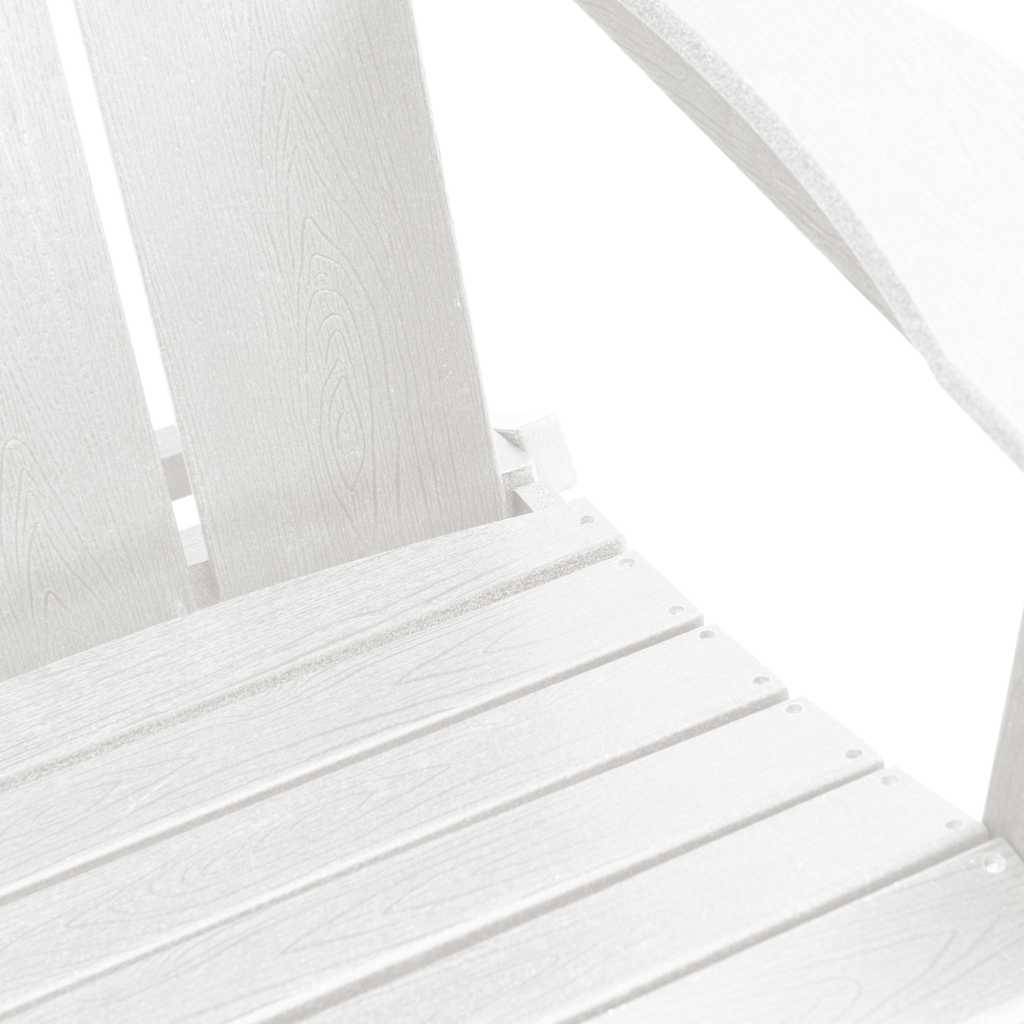 Chaise de jardin Polyéthylène Blanc 80.5 x 74.5 x 92 cm, Poids :34.04kg - PANGIVO - Image 9