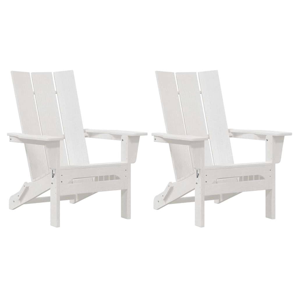 Chaise de jardin Polyéthylène Blanc 80.5 x 74.5 x 92 cm, Poids :34.04kg - PANGIVO - Image 2