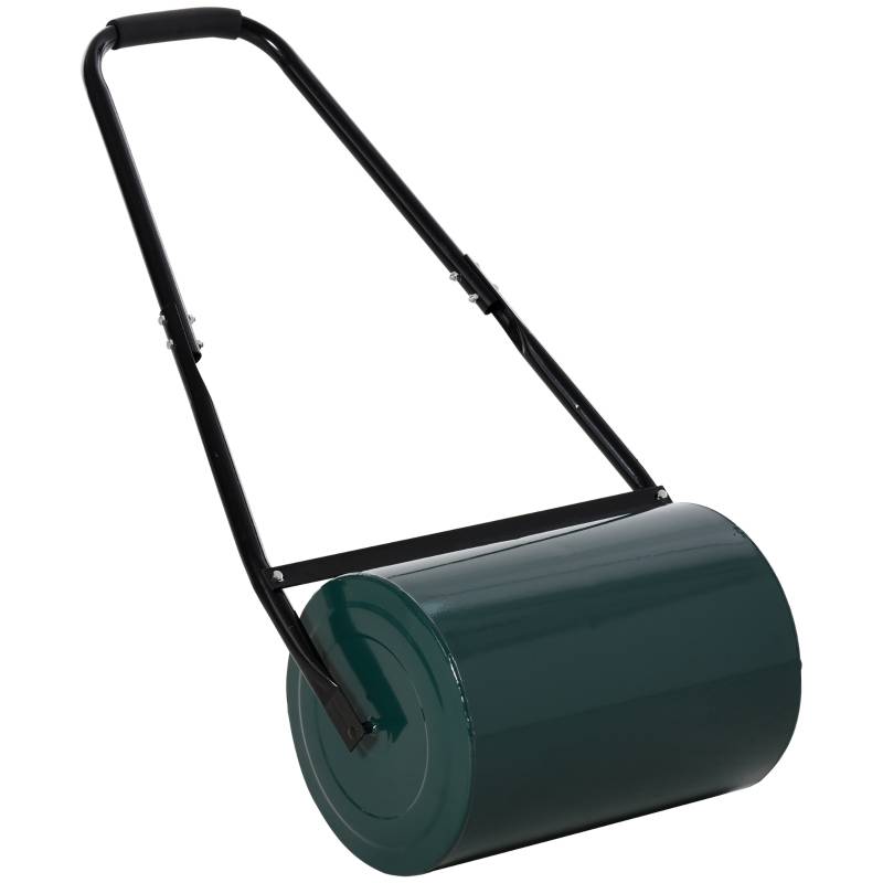 Rouleau à gazon acier pour jardin et pelouse aplanir et tasser 41cm 30L Vert - ComfortXL Outdoor Living