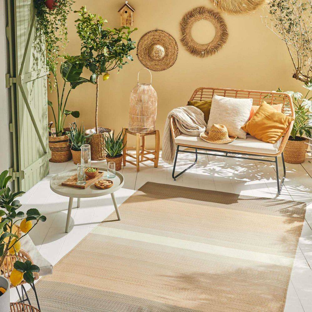 Jardindeco - Tapis extérieur en polypropylène Spargi 1744 beige 150 x 220 cm - Image 3