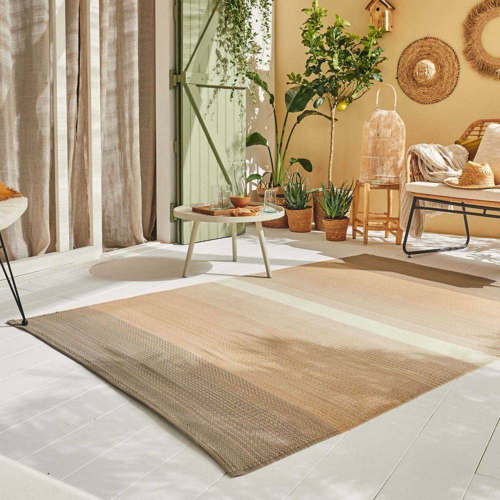 Jardindeco - Tapis extérieur en polypropylène Spargi 1744 beige 150 x 220 cm - Image 2