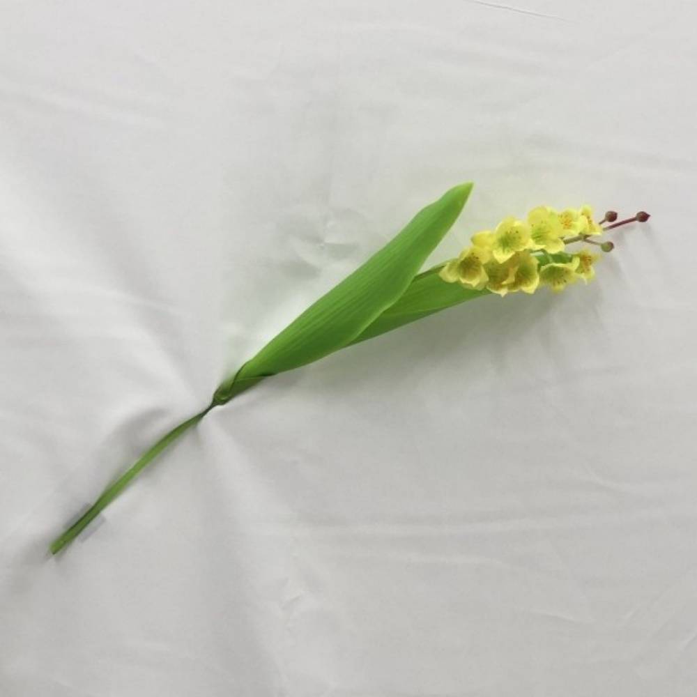 Fleurs de Muguet Artificielles Jaune - Lot de 5 Branches - Bouquet de Mariage Élégant - Lytech - Image 2