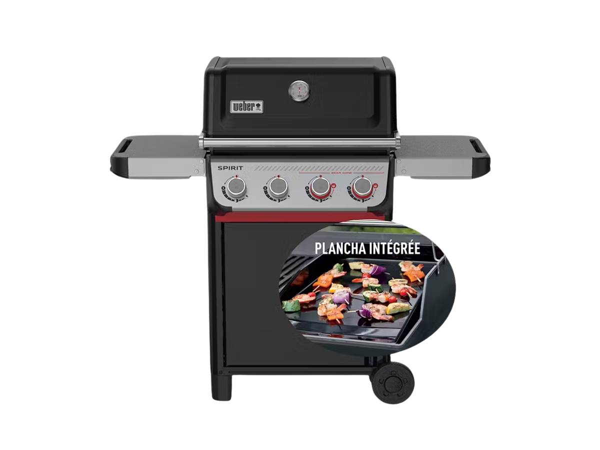 Weber - Barbecue à gaz Spirit E-425 mix plancha émaillée + Housse + Crochets pour accessoires + Support pour boisson - Weber - Image 7