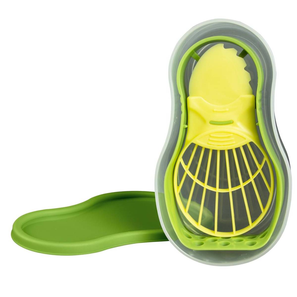 Cook Concept - Boîte à Ustensiles "Avocat" 15cm Transparent & Vert - Image 2