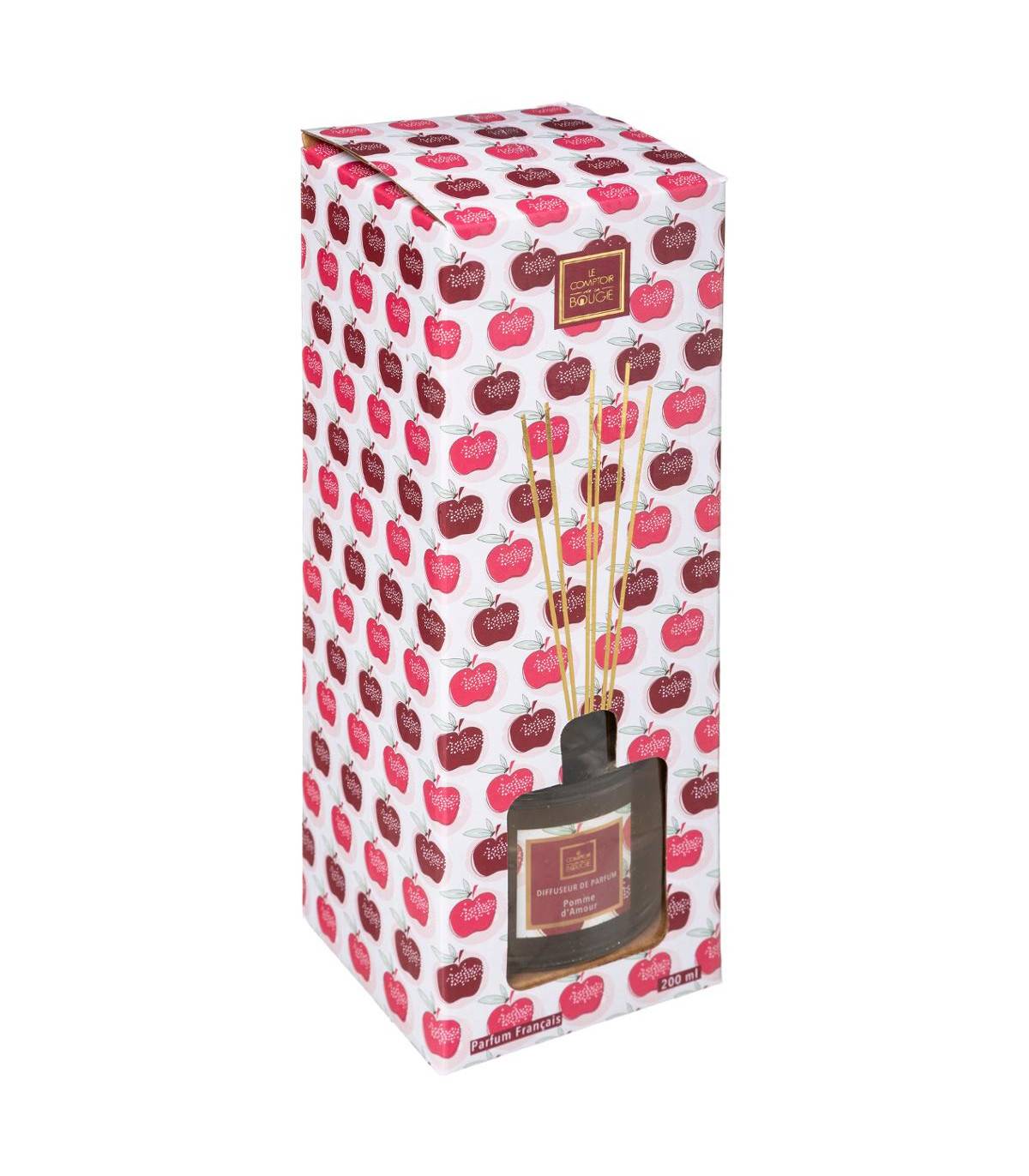 Diffuseur de parfum Pomme d'amour 200 ml avec 6 Bâtonnets - Image 2