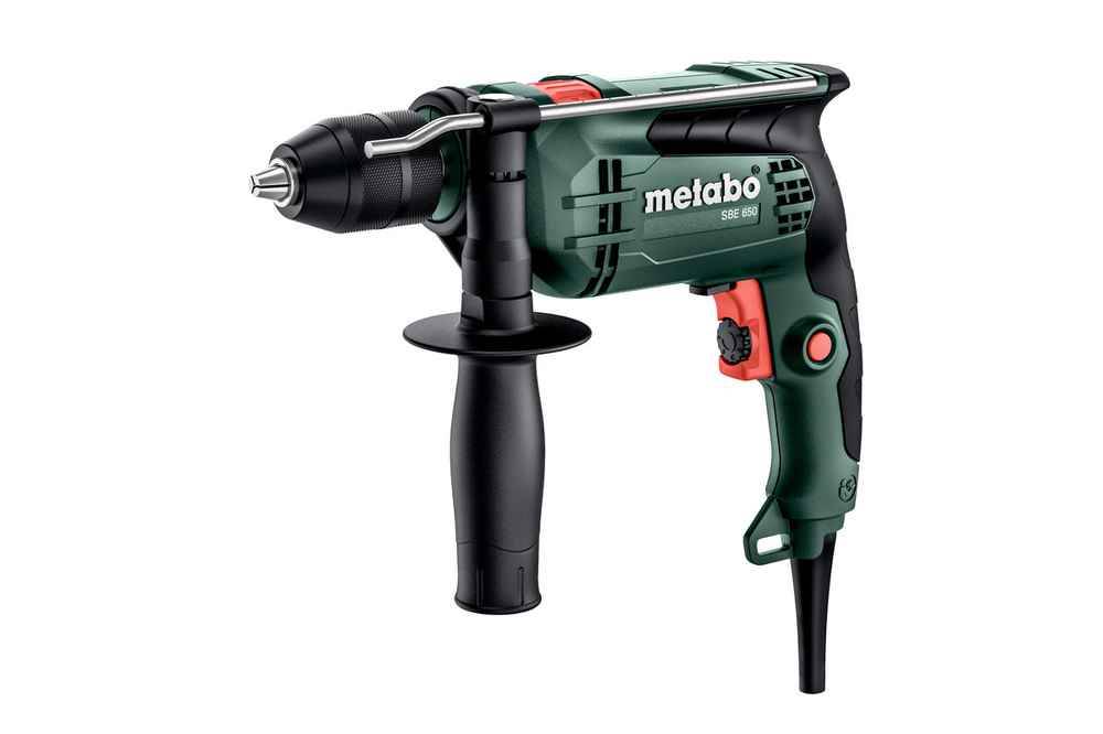 Metabo - Perceuse à percussion SBE 650 - 650W - Mandrin autoserrant, coffret