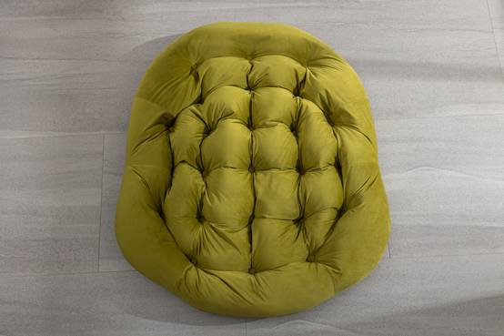 Fauteuil à Bascule en Résine Tressée Cocon Ergonomique pour Terrasse et Salon Vert Olive - ComfortXL Outdoor Living - Image 6