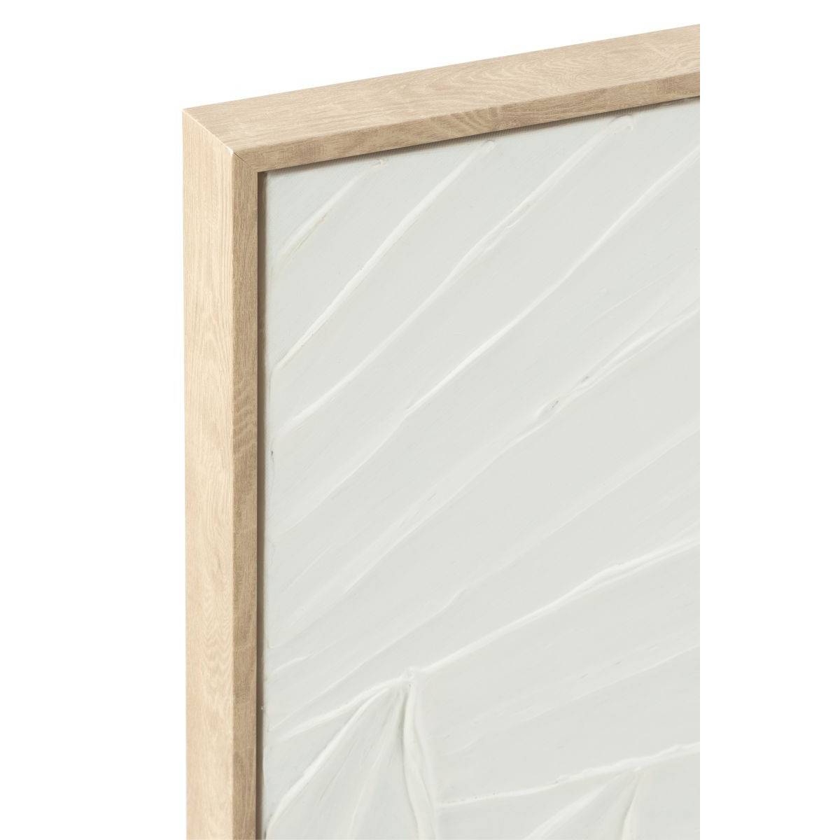 J-Line - Tableau Déco "Koy" 83x123cm Blanc - Image 2