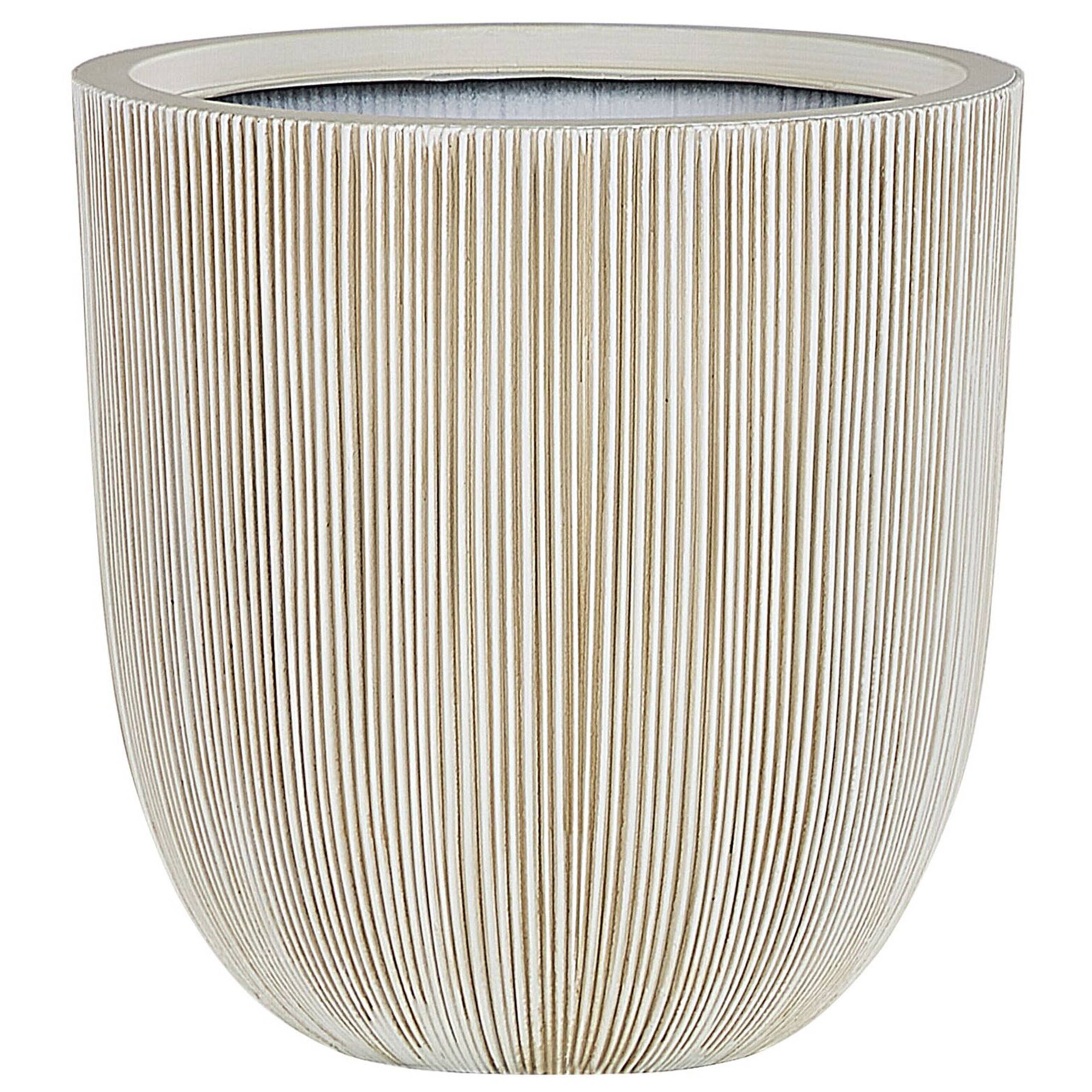 Beliani - Cache-pot d'extérieur Polyrésine Beige CHIOS - 44x44x48- Beliani - Image 2