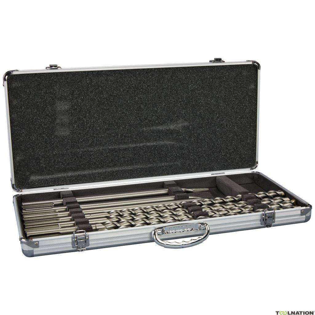 Coffret burins et forets SDS-Max - 7 pièces - MAKITA - D-40571 - Gamm vert