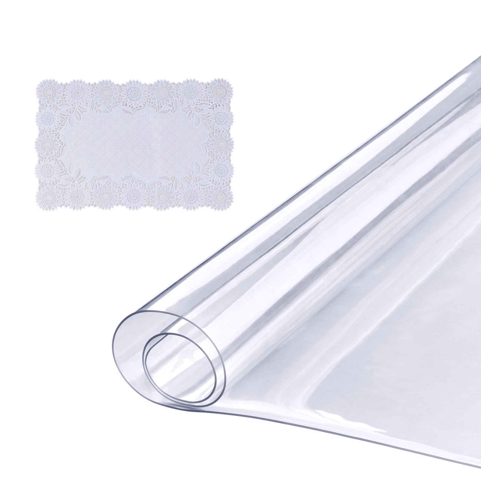 Vevor - VEVOR Nappe Rectangle Transparente Protection de Table en PVC 92,5x45,7x1,5 mm - Image 1