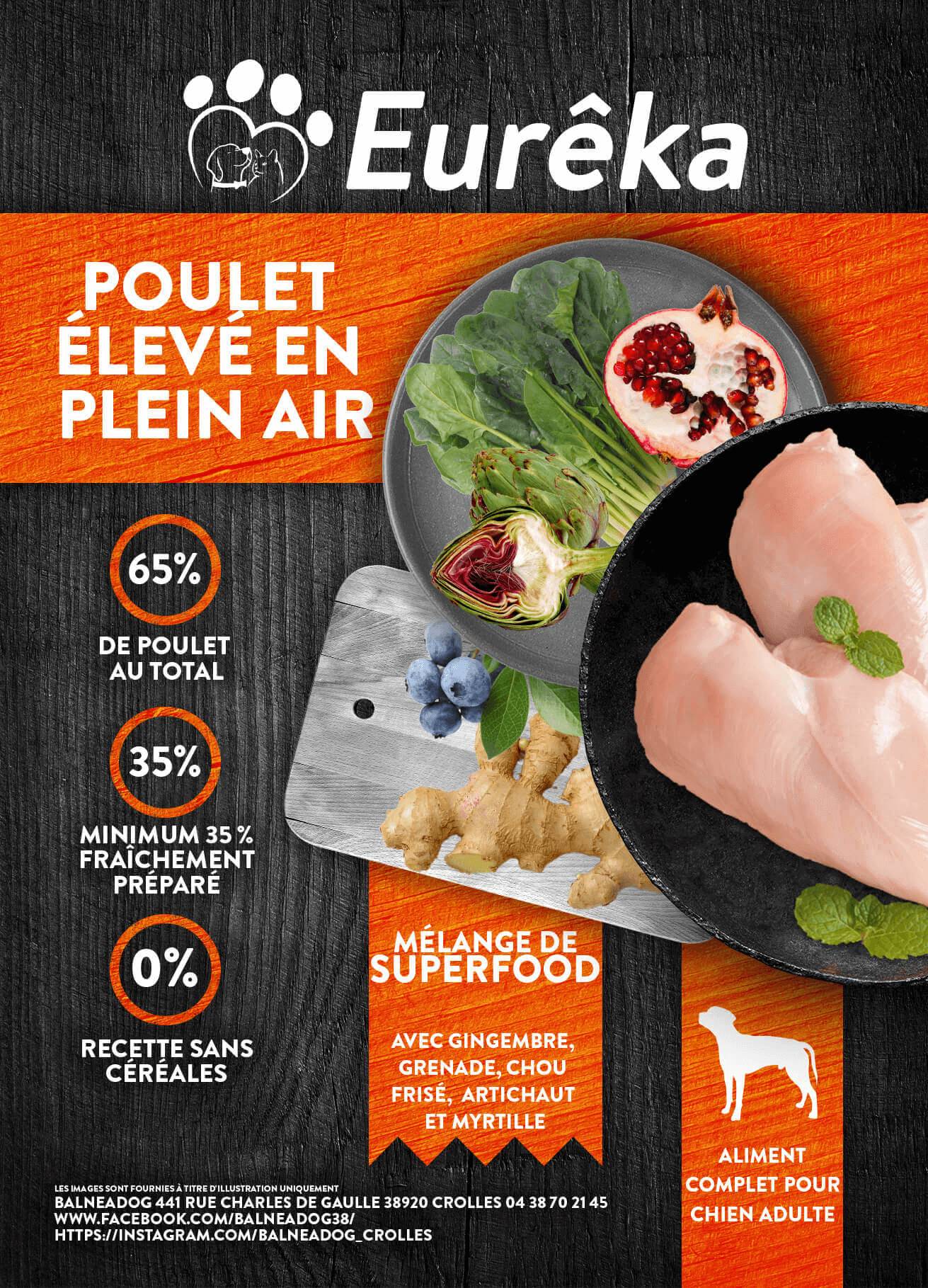 Croquettes chien adulte holistic sans céréales - Poulet élevé en plein air - 2 Kg - Image 2