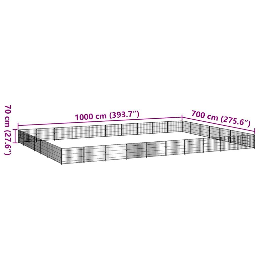 Vidaxl - Chenil Argenté 70 m² Acier vidaXL 3082186 - Image 3