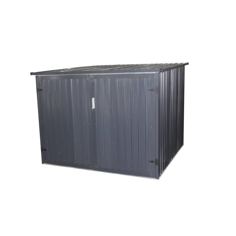 Abri Jardin Métal 4 Vélos - 4,02m² - 203 X 198 X 157/142 Cm - Gris -habitat Et Jardin - Image 8