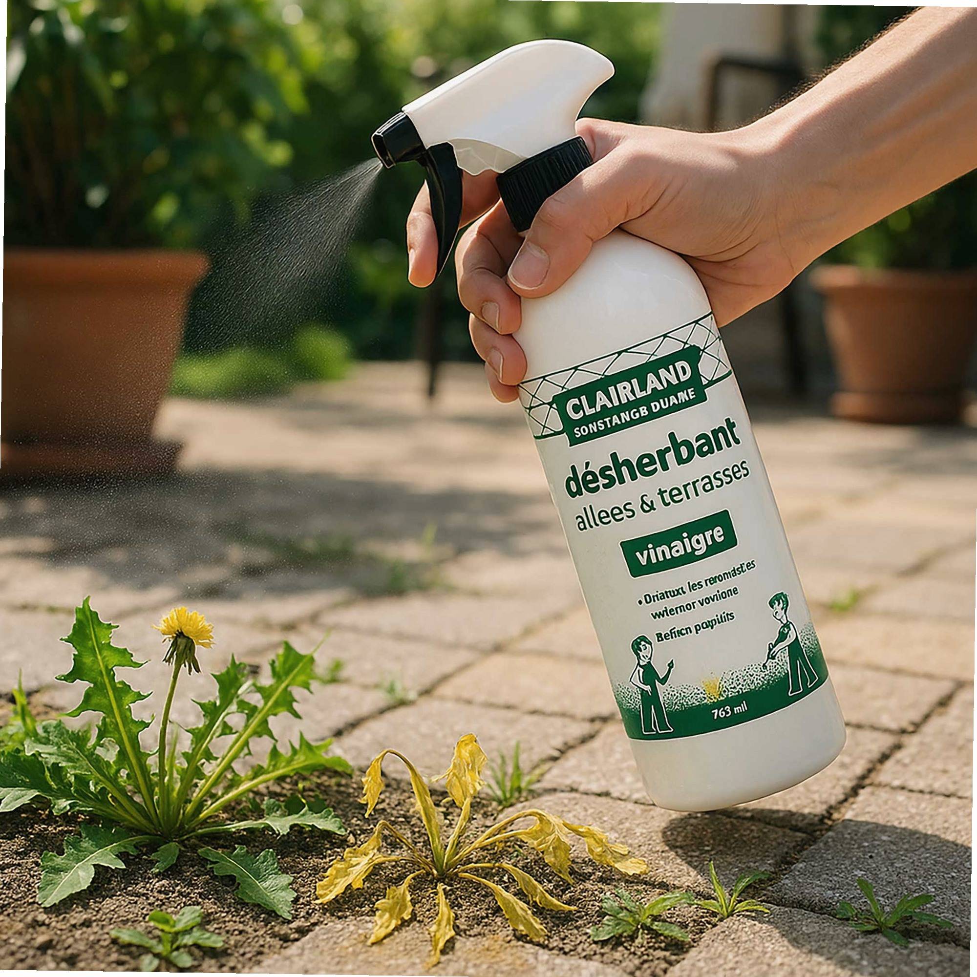 Algoflash - Désherbant Allées & Terrasses - Vinaigre 750 mL - 750 mL - Image 2