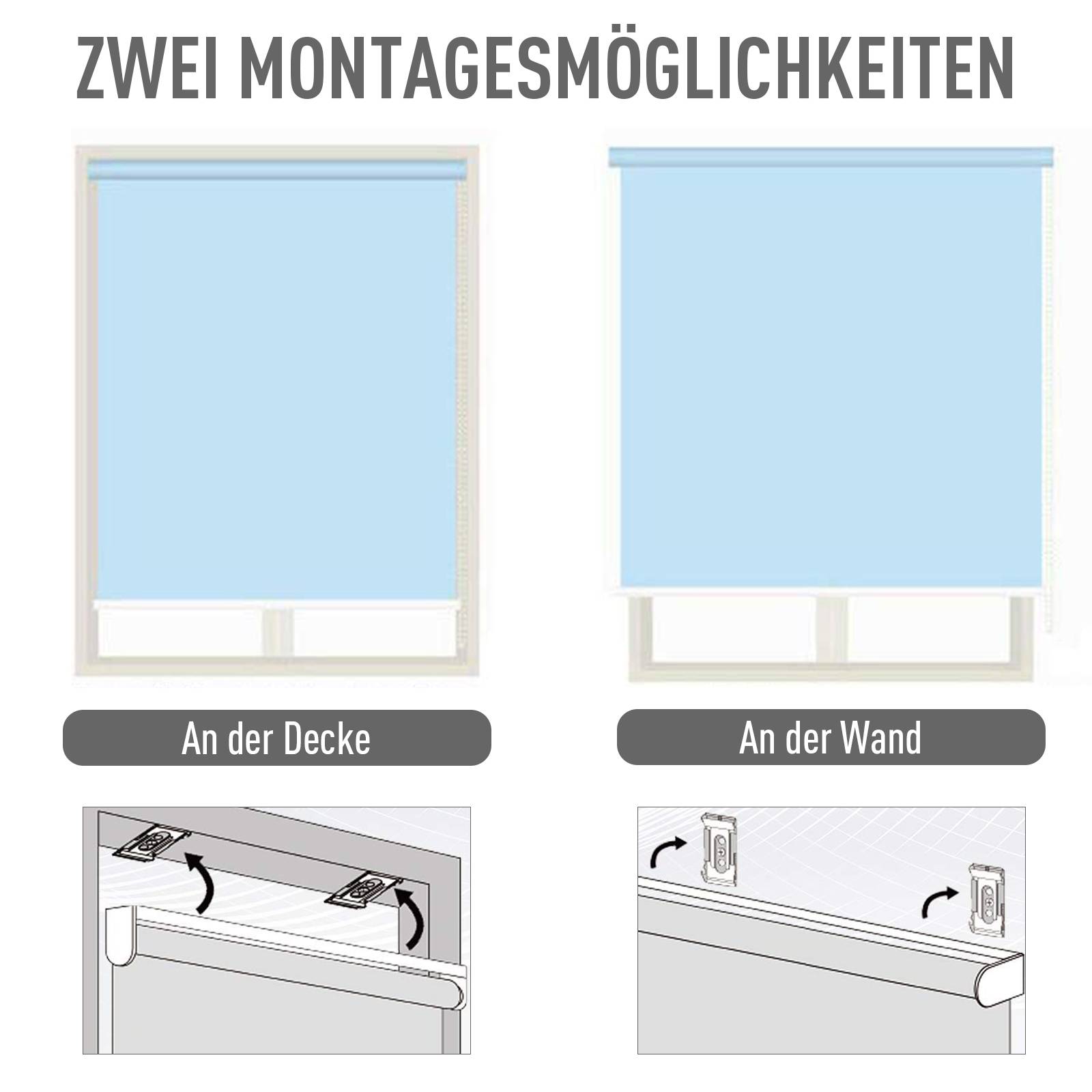 ComfortXL - Store vertical extérieur aluminium polyester gris 200 x 120 cm balcon terrasse protection solaire anti-UV - Image 5