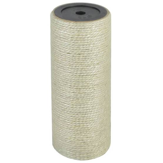 Griffoir pour chats sisal et bois beige 8 x 8 x 20 cm - PANGIVO - Image 1