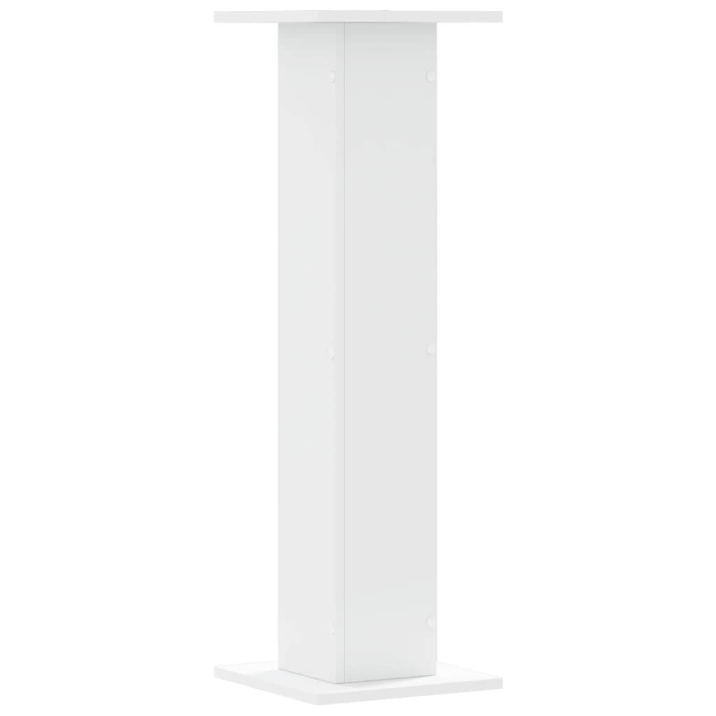 Vidaxl - Supports pour plantes 2 pcs blanc 30x30x95 cm bois d'ingénierie vidaXL 3307873 - Image 6
