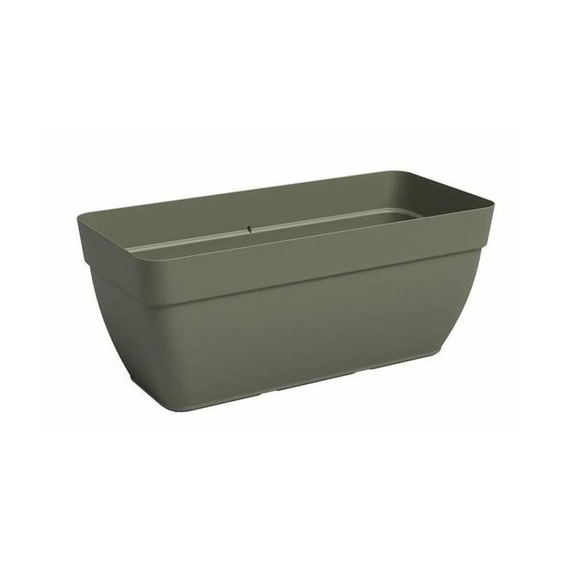 Jardiniere - Plastique - Vert Sec - Rectangulaire - L57,9 X P37 X H33,5cm - Artevasi - Image 1