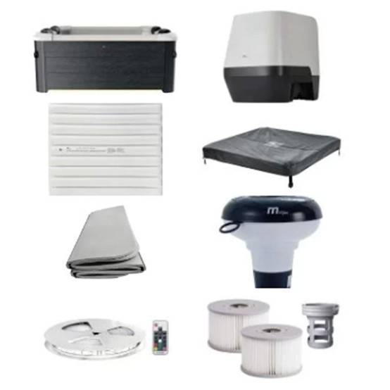 Spa rigide OSLO 6 personnes – 160×160×65 cm, 850 L, 120 jets + 8 hydrojets, LED, UV, Wi-Fi, Plug & Play – MSPA - Image 6