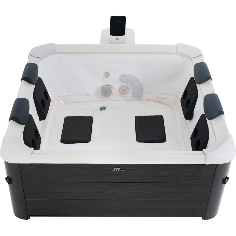 Spa rigide OSLO 6 personnes – 160×160×65 cm, 850 L, 120 jets + 8 hydrojets, LED, UV, Wi-Fi, Plug & Play – MSPA - Image 4