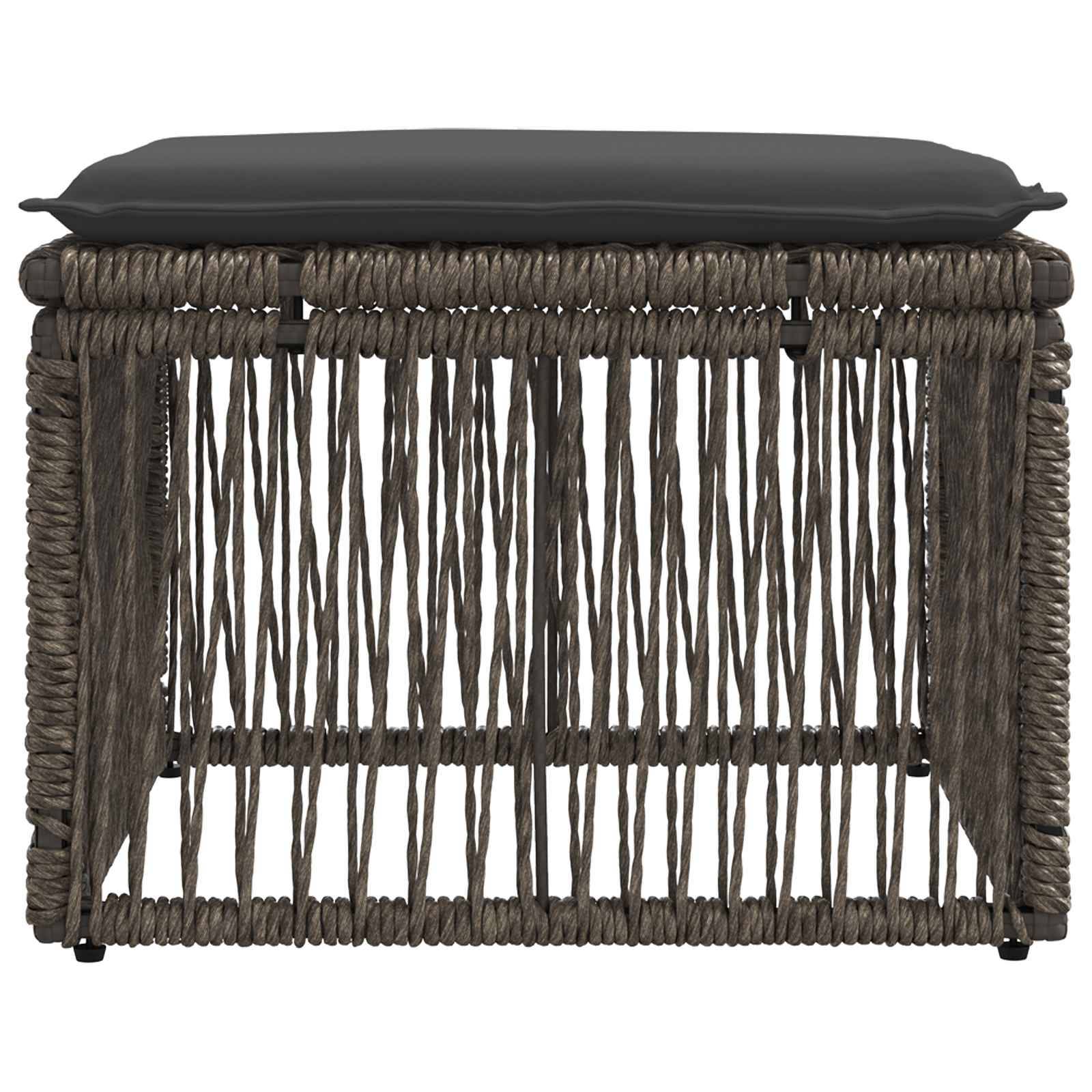 Vidaxl - Tabouret Gris polyrotin vidaXL 42026723 - Image 5