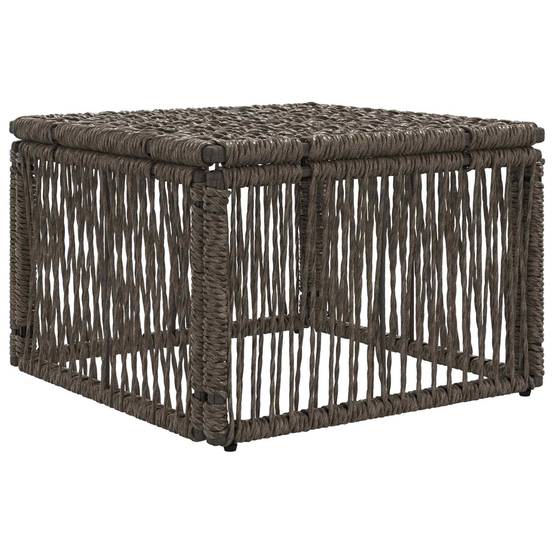 Vidaxl - Tabouret Gris polyrotin vidaXL 42026723 - Image 4