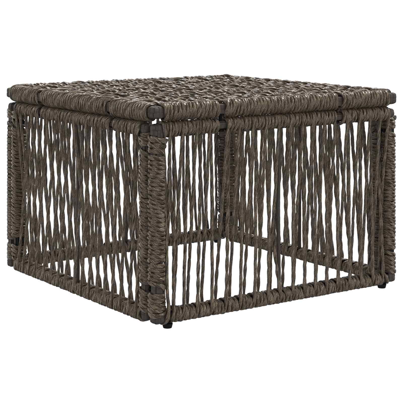 Vidaxl - Tabouret Gris polyrotin vidaXL 42026723 - Image 4