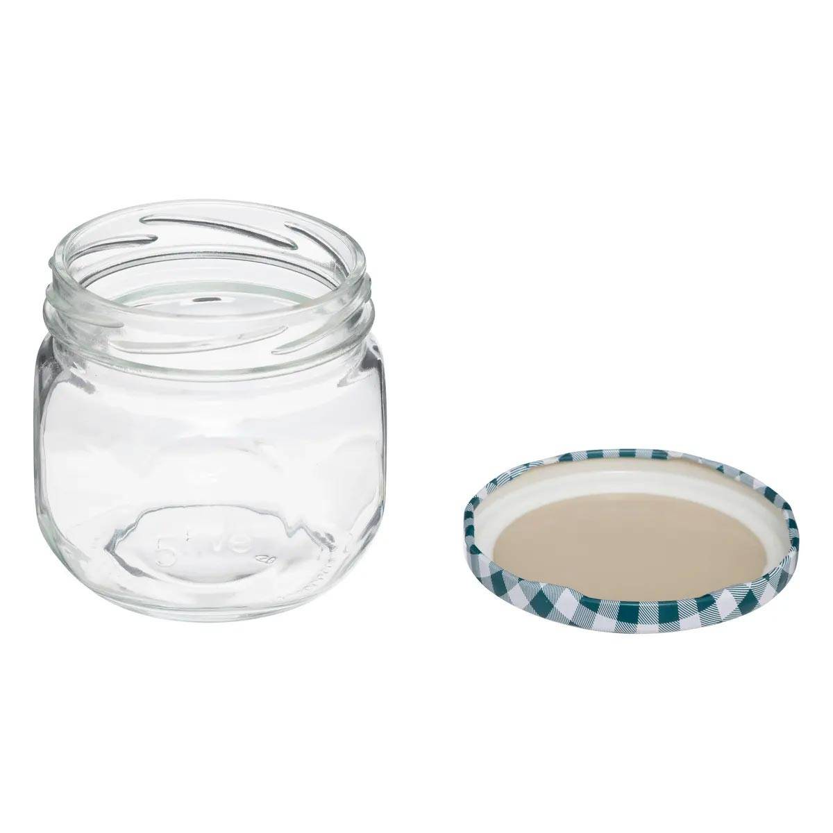 Lot de 6 Pots à Confiture en Verre "Jarro" 0,3L Transparent - Image 3
