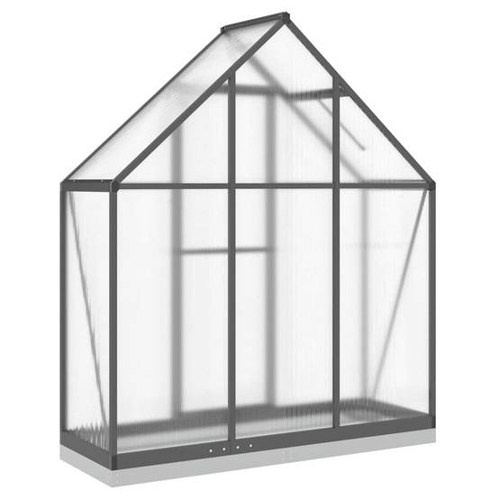 Serre aluminium et polycarbonate anthracite 169 x 58 x 202 cm - PANGIVO - Image 5