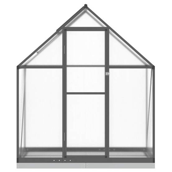 Serre aluminium et polycarbonate anthracite 169 x 58 x 202 cm - PANGIVO - Image 3